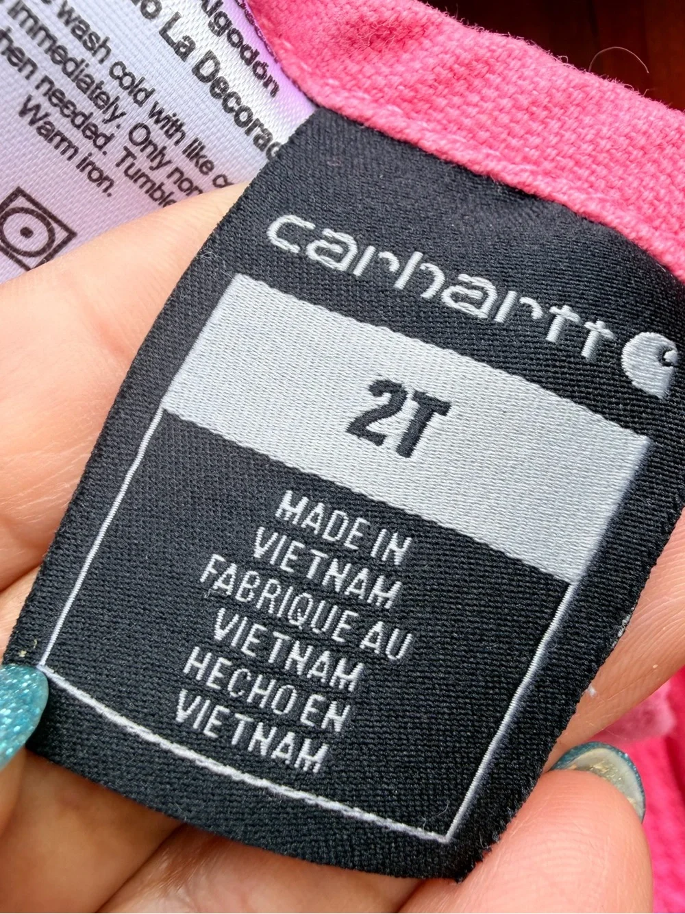 Carhartt Hot Pink Overalls Size 2T